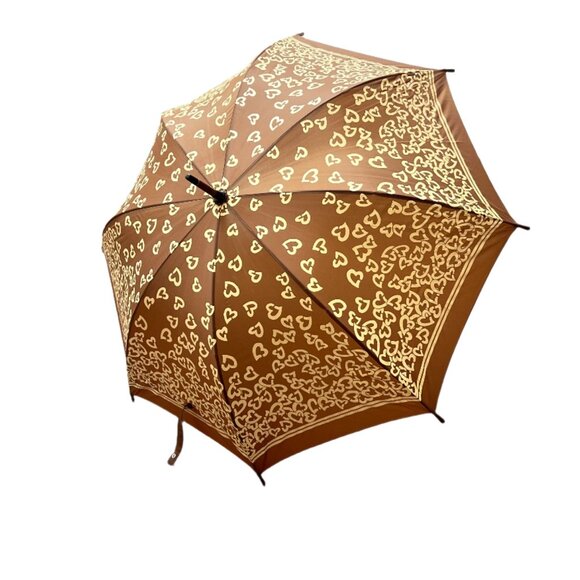 Vintage Diane Von Furstenberg Heart Print Umbrella - Picture 2 of 7